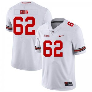 NCAA Ohio State Buckeyes Men's #62 Chris Kuhn White Nike Football College Jersey UGJ0745CK